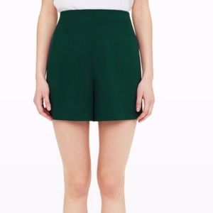 CLUB MONACO “Vonna” High Waisted Shorts in Evergreen: size 4